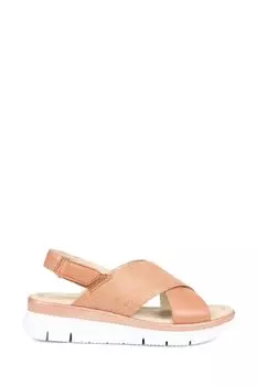 Кожаные сандалии с застежкой-липучкой Van Dal