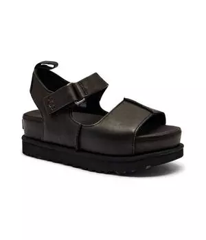 Кожаные сандалии с золотой звездой Ugg, черный