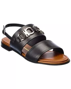 Кожаные сандалии Salvatore Ferragamo Chaim 10, черный