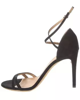 Кожаные сандалии Salvatore Ferragamo с ремешком на пятке, черный