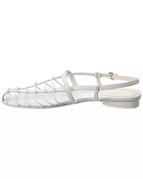Кожаные сандалии Salvatore Ferragamo Shay, белый