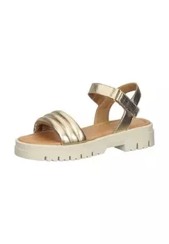 Кожаные сандалии SANSIBAR, золото