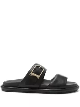 Кожаные сандалии Santoni, черный