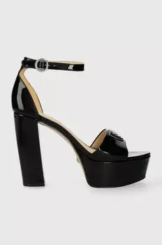 Кожаные сандалии SETON Guess, черный