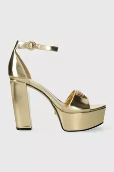 Кожаные сандалии SETON Guess, золото
