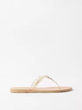 Кожаные сандалии sfyra с кольцами Ancient Greek Sandals, белый