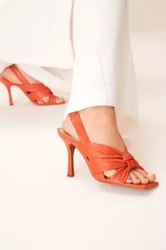 Кожаные сандалии Signature Forever Comfort с узлом Next, оранжевый