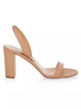 Кожаные сандалии So Nude Aquazzura, розовый