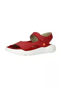 Кожаные сандалии softinos, красный