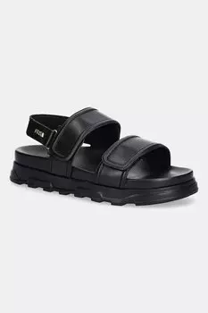 Кожаные сандалии Sporty Chic Sandal Furla, черный