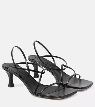 Кожаные сандалии square 60 Proenza Schouler, черный