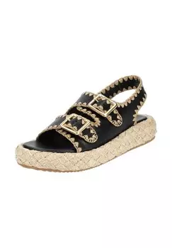 Кожаные сандалии STEVE MADDEN, черный