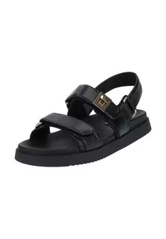 Кожаные сандалии STEVE MADDEN, черный