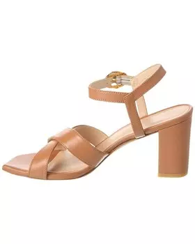 Кожаные сандалии Stuart Weitzman Analeigh 75, коричневый