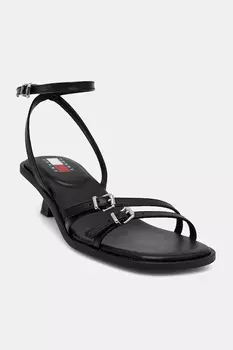 Кожаные сандалии THE NOHO SANDAL Tommy Jeans, черный