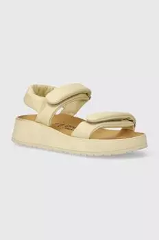 Кожаные сандалии Theda Birkenstock, бежевый