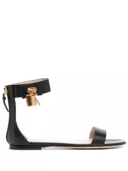 Кожаные сандалии TOM FORD, черный