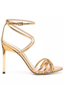Кожаные сандалии TOM FORD, золотой