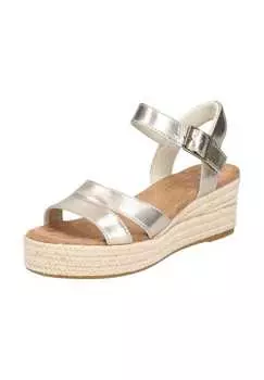 Кожаные сандалии Toms, золотой