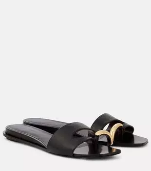 Кожаные сандалии Tory Burch, Perfect Black / Gold