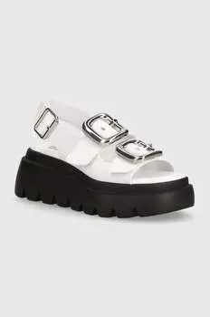 Кожаные сандалии Transporter Steve Madden, белый