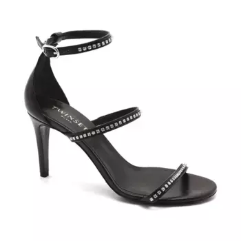 Кожаные сандалии Twin-Set, черный