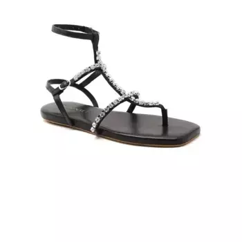 Кожаные сандалии Twin-Set, черный