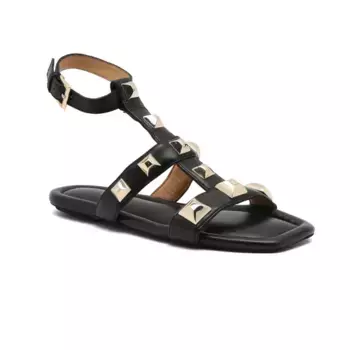 Кожаные сандалии Twin-Set, черный