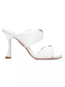 Кожаные сандалии Twist Aquazzura, белый