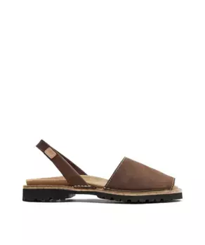 Кожаные сандалии унисекс Menorquina на анатомической подошве CASTELL MENORCA, коричневый