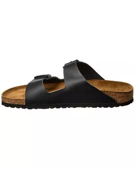 Кожаные сандалии узкого кроя Birkenstock Arizona BS, черный