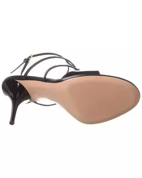 Кожаные сандалии Valentino Rockstud 100, черный