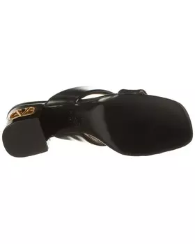 Кожаные сандалии Valentino VLogo 60, черный