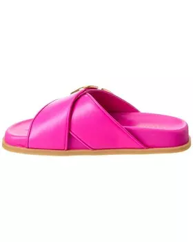 Кожаные сандалии Valentino VLogo Signature, розовый