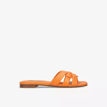 Кожаные сандалии vcay 807 на плоской подошве с несколькими ремешками Steve Madden, оранжевый
