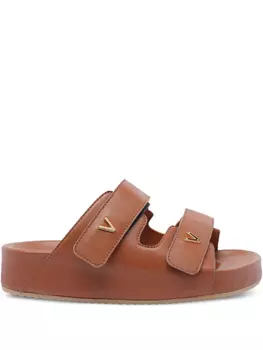 Кожаные сандалии Via Roma 15, коричневый