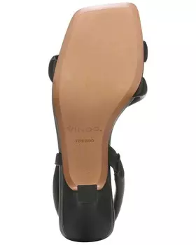 Кожаные сандалии Vince Coline с ремешками, черный