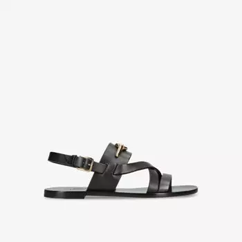 Кожаные сандалии vlogo gate с несколькими ремешками Valentino Garavani, черный