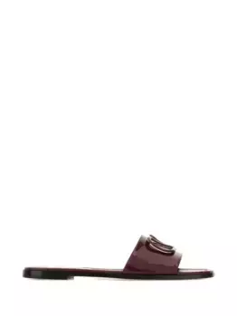 Кожаные сандалии VLogo Signature VALENTINO GARAVANI, красный