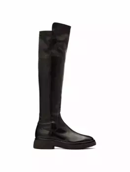 Кожаные сапоги Agl, черный