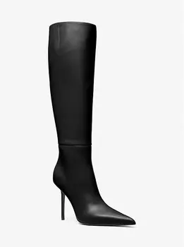 Кожаные сапоги Angelina Michael Kors, черный
