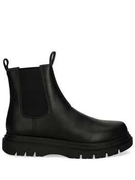 Кожаные сапоги Armani Exchange, черный