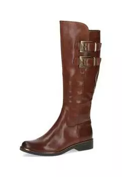 Кожаные сапоги Caprice, цвет cognac