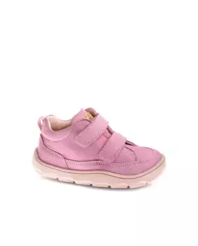 Кожаные сапоги для девочки на застежке-липучке Pablosky, розовый