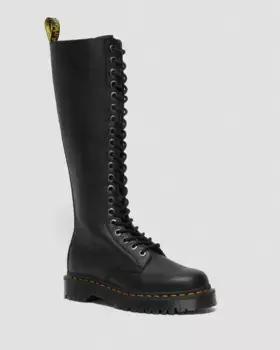 Кожаные сапоги до колена Dr. Martens 1B60 Bex Pisa, цвет Black — Pisa