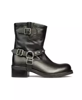 Кожаные сапоги Emanuelle Vee, черный