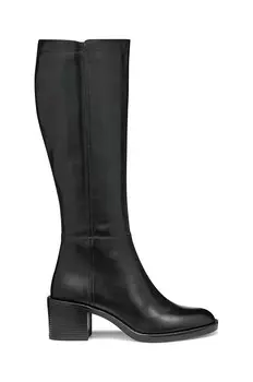 Кожаные сапоги Geox D SERILDA 60, черный