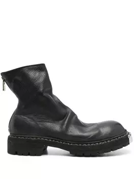 Кожаные сапоги Guidi, черный