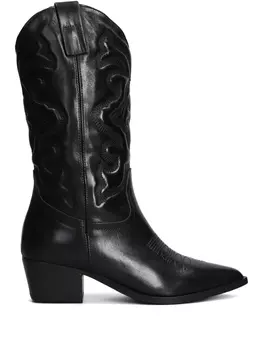 Кожаные сапоги Julie Dee, черный