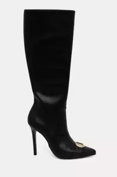 Кожаные сапоги Just Cavalli, черный